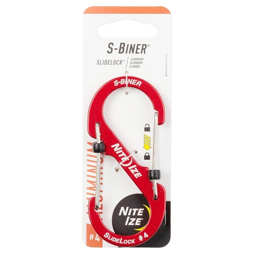 Nite-Ize S-Biner SlideLock Aluminium #4 - Red