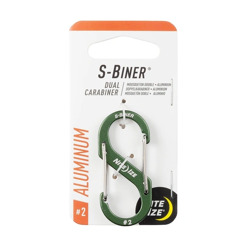 Nite-Ize S-Biner Dual Carabiner Aluminium #2 - Olive