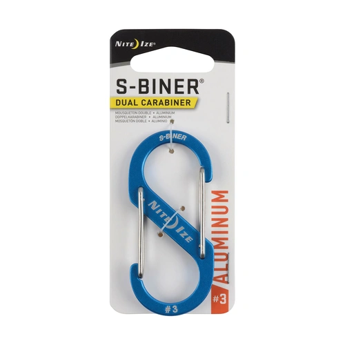 Nite Ize S-Biner Dual Carabiner Aluminium #3 [Colour: Blue]