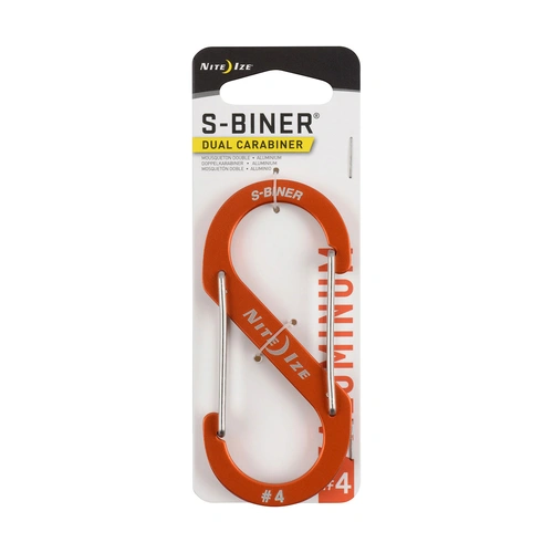 Nite Ize S-Biner Dual Carabiner Aluminium #4 [Colour: Orange]