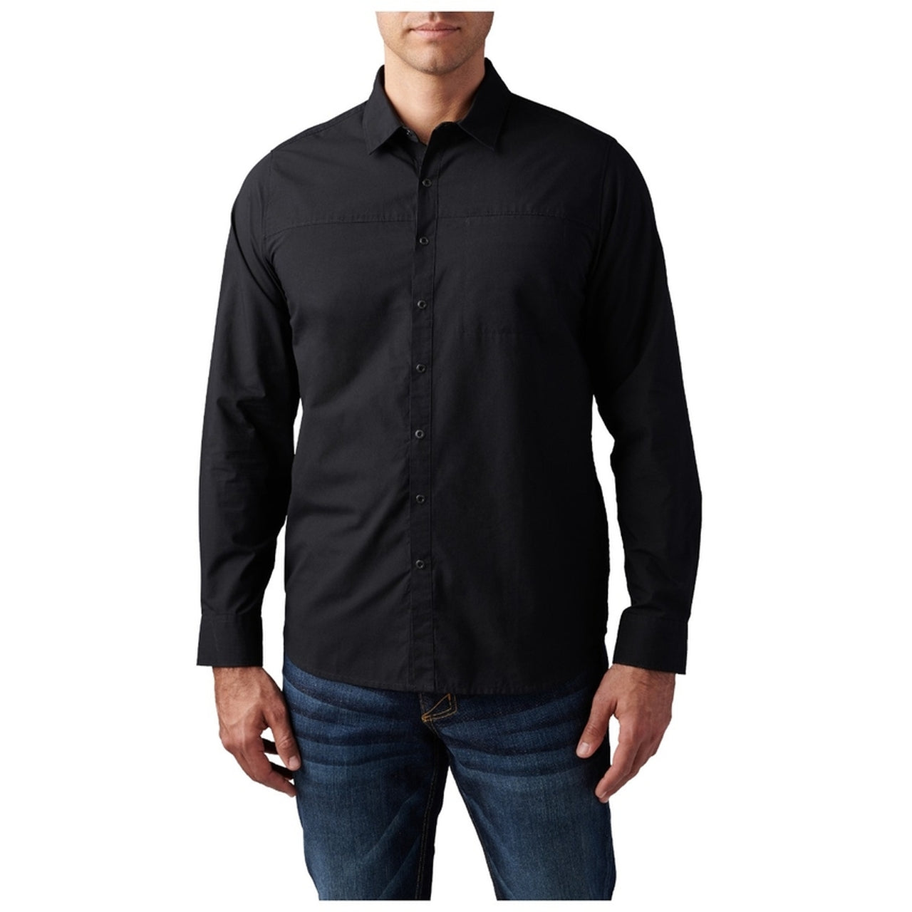 5.11 Igor Solid Long Sleeve Shirt Black Small Outdoor Tactical Australia