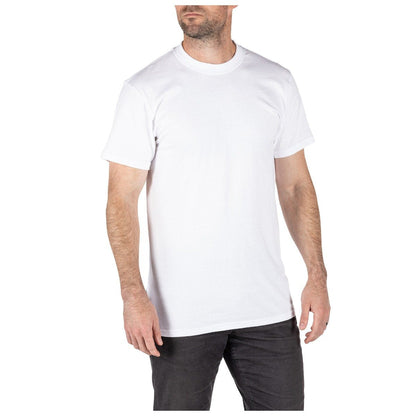 5.11 Men's Utili-T Crew Tees Pack of 3 White Outdoor Tactical Australia