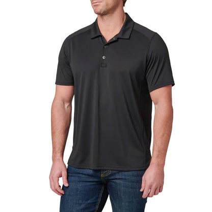 5.11 Professional Short Sleeve Polo Shirt - Black Outdoor Tactical Australia
