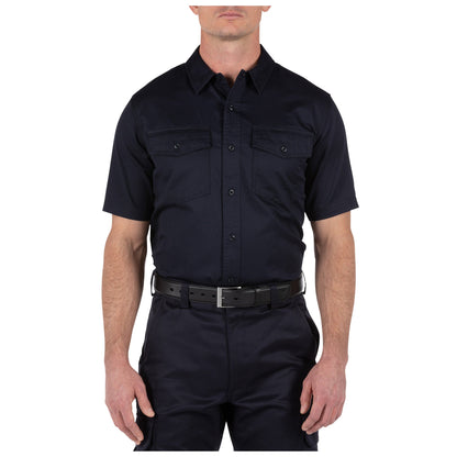 5.11 Tactical Company Short Sleeve Shirt Fire Navy Small Outdoor Tactical Australia