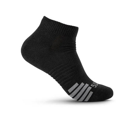 5.11 Tactical PT-R Plus Ankle Socks (3-Pack) Black Small Outdoor Tactical Australia