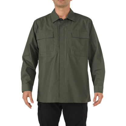 5.11 Tactical RipStop TDU Long Sleeve Shirt Long Sleeve Shirts 5.11 Tactical TDU Green Extra Small Tactical Gear Supplier Tactical Distributors Australia