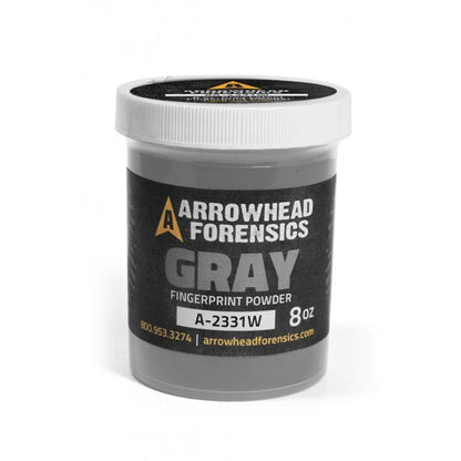 Arrowhead Forensics Fingerprint Powder Standard Gray Latent 8oz Outdoor Tactical Australia