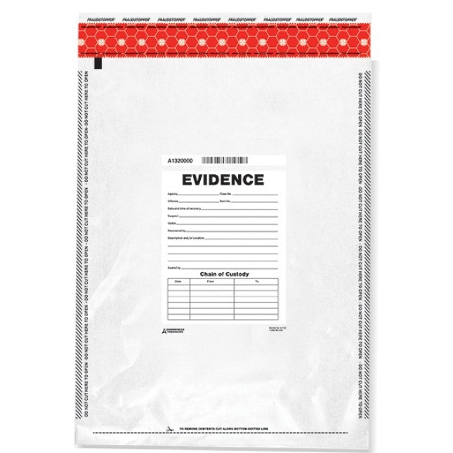 Arrowhead Forensics SureSeal Tamper Indicating Evidence Bags 22" x 33" 50 Outdoor Tactical Australia