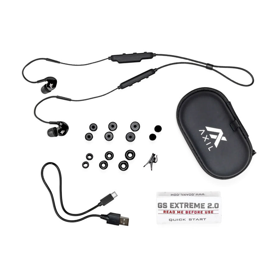 Axil GS Extreme 2.0 Blue Tooth Noise Isolation Earbuds Outdoor Tactical Australia