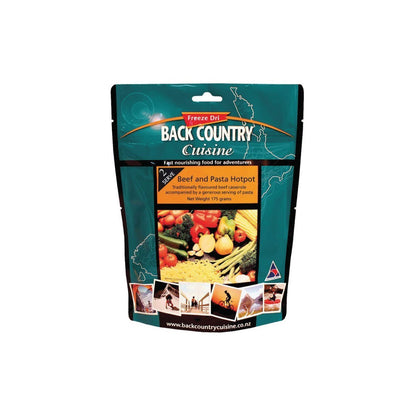 Back Country Cuisine Beef & Pasta Hotpot - Pack of 10 2 Serve (175g) Outdoor Tactical Australia