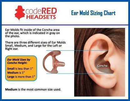 CodeRED Molded Earpiece Outdoor Tactical Australia