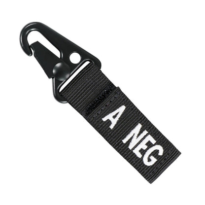Condor Blood Type Key Chain Black A Negative Outdoor Tactical Australia