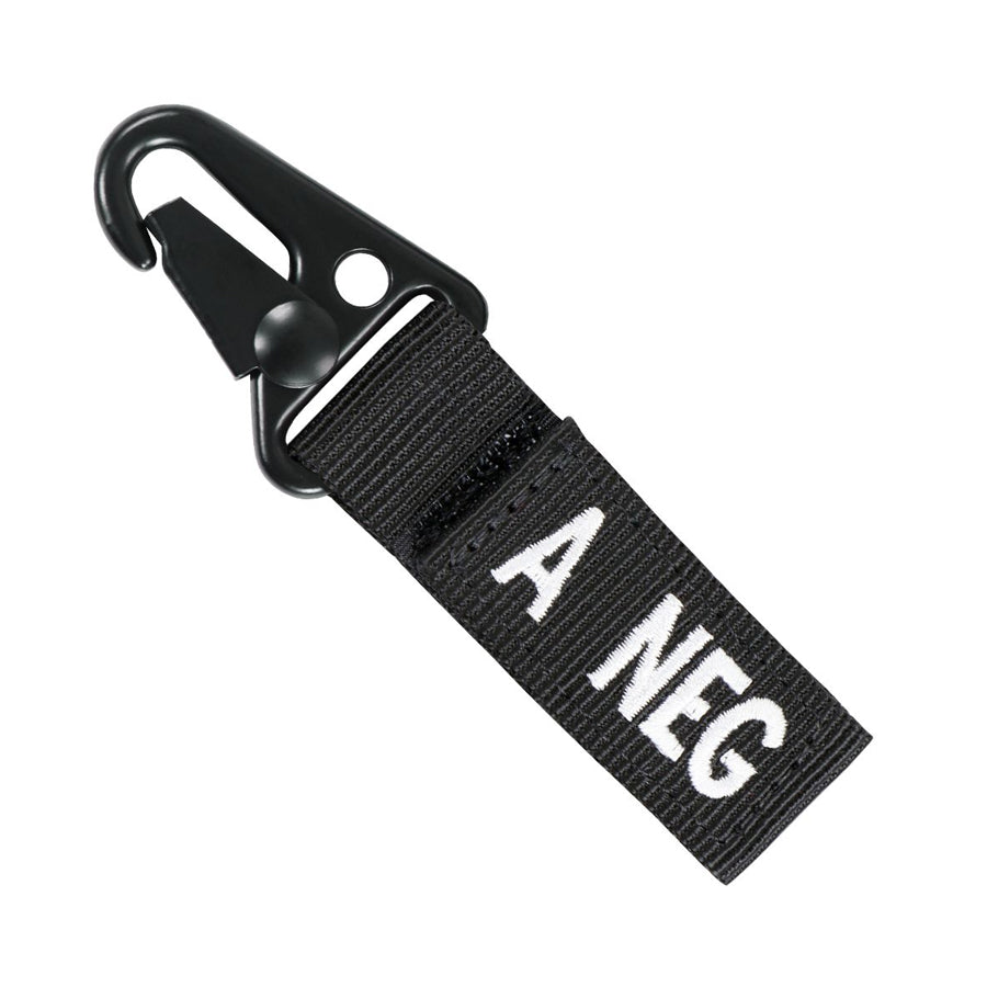 Condor Blood Type Key Chain Black A Negative Outdoor Tactical Australia