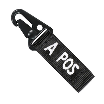 Condor Blood Type Key Chain Black A Positive Outdoor Tactical Australia
