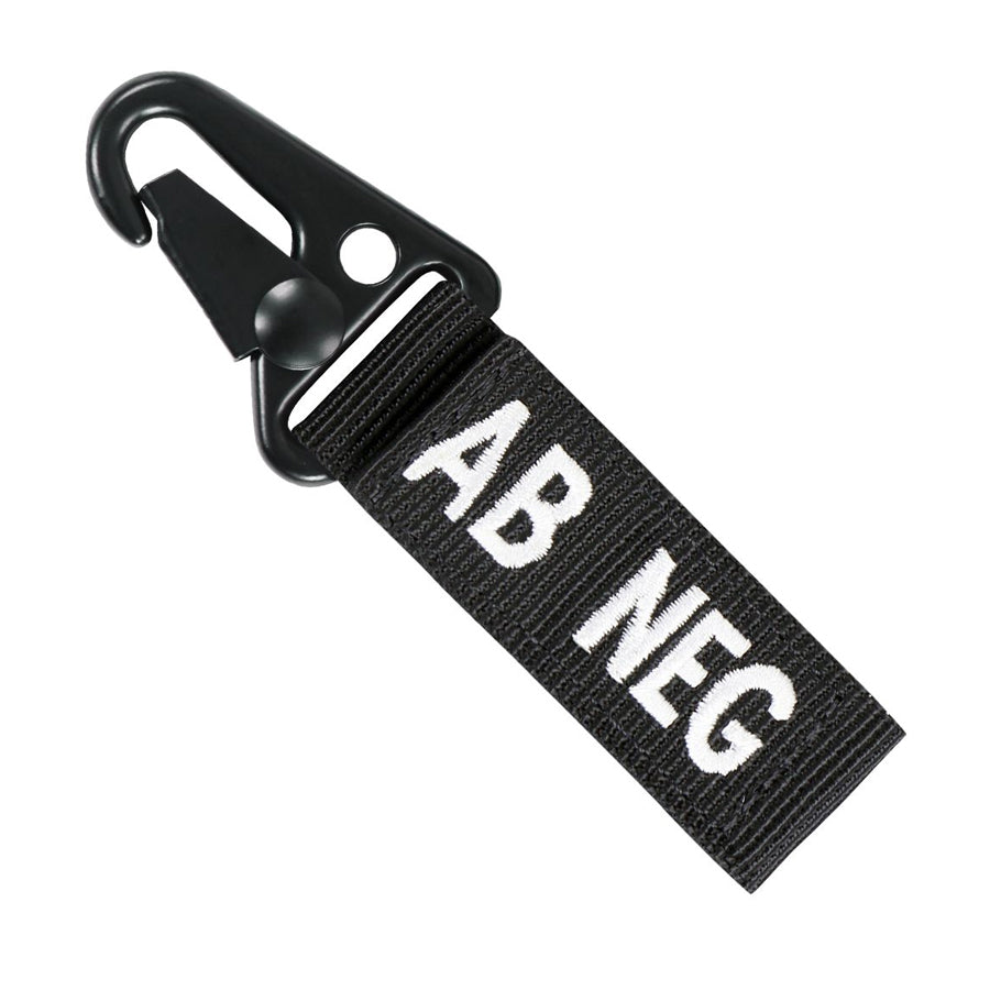Condor Blood Type Key Chain Black AB Negative Outdoor Tactical Australia