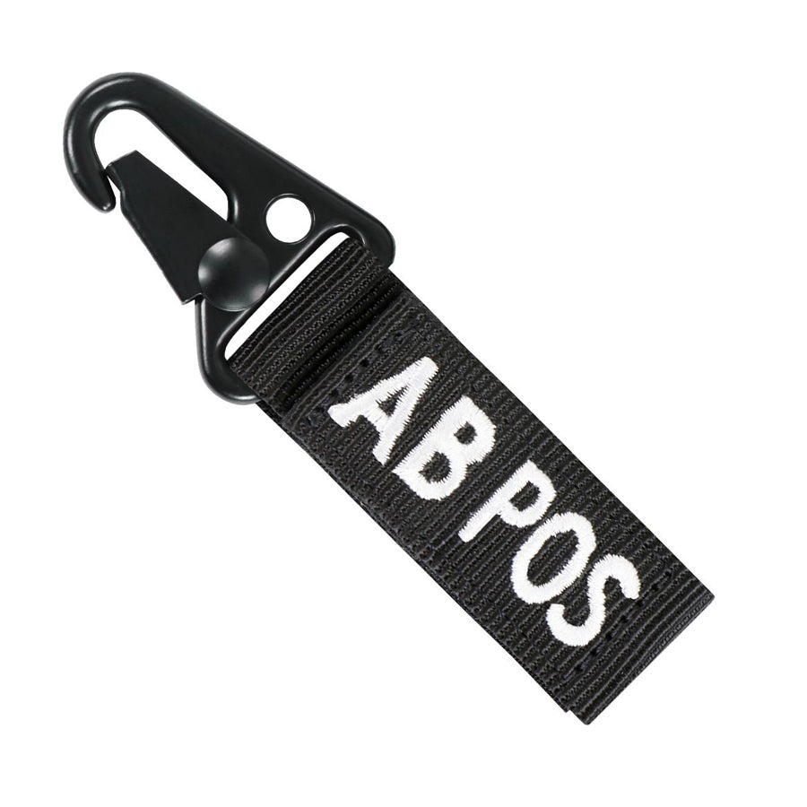 Condor Blood Type Key Chain Black AB Positive Outdoor Tactical Australia