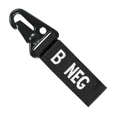 Condor Blood Type Key Chain Black B Negative Outdoor Tactical Australia