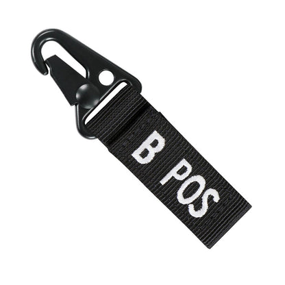 Condor Blood Type Key Chain Black B Positive Outdoor Tactical Australia