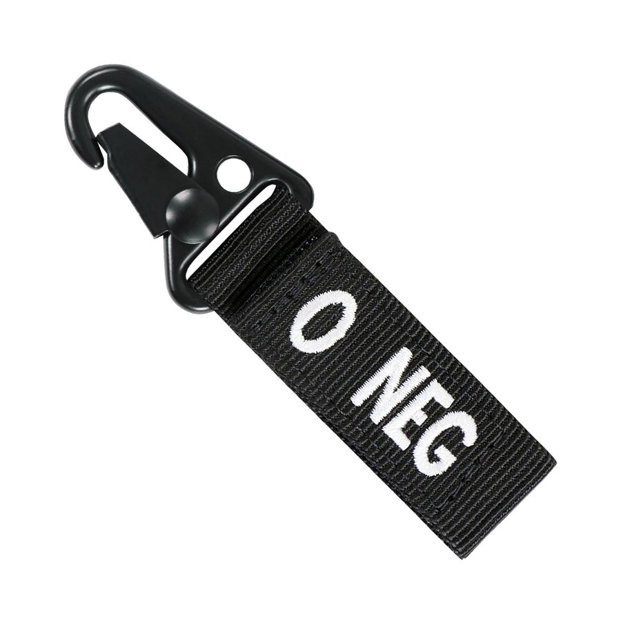 Condor Blood Type Key Chain Black O Negative Outdoor Tactical Australia