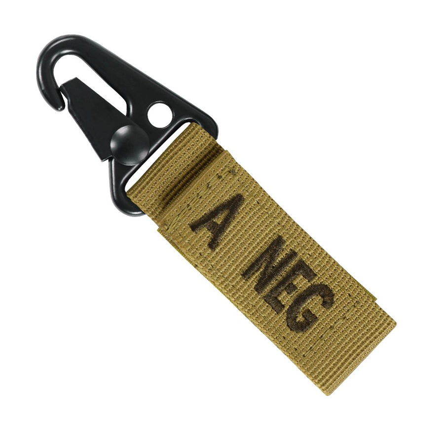 Condor Blood Type Key Chain Coyote Brown A Negative Outdoor Tactical Australia