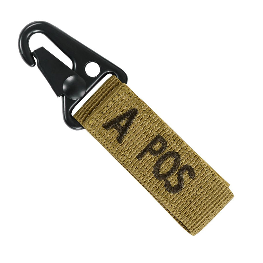 Condor Blood Type Key Chain Coyote Brown A Positive Outdoor Tactical Australia