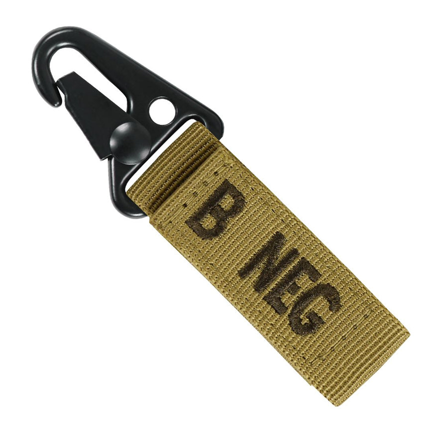 Condor Blood Type Key Chain Coyote Brown B Negative Outdoor Tactical Australia