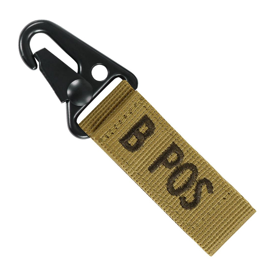 Condor Blood Type Key Chain Coyote Brown B Positive Outdoor Tactical Australia