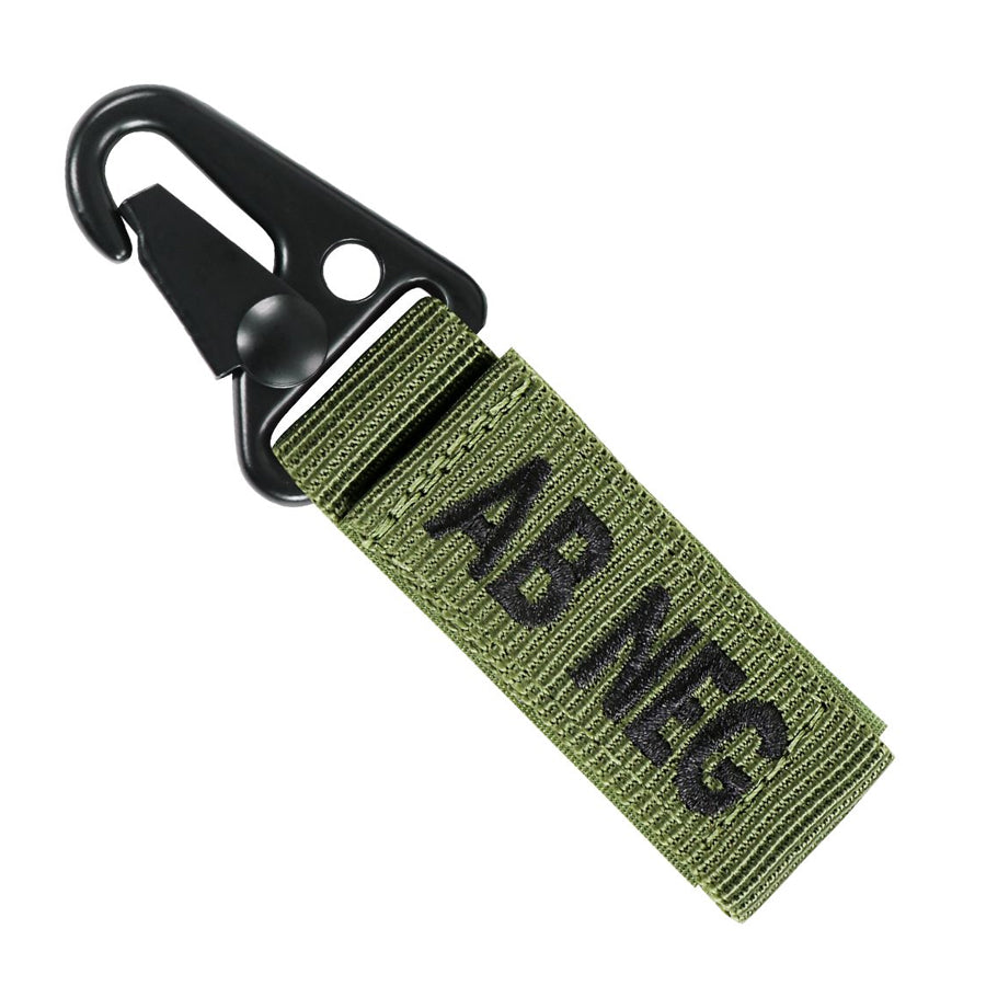 Condor Blood Type Key Chain Olive Drab AB Negative Outdoor Tactical Australia