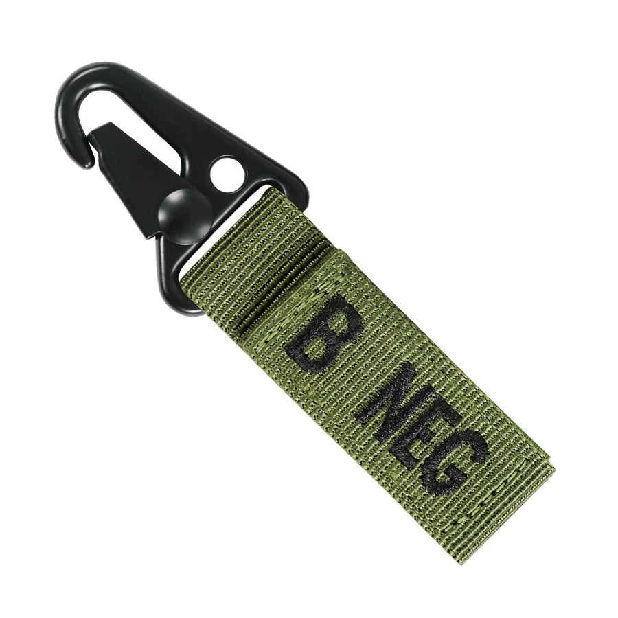 Condor Blood Type Key Chain Olive Drab B Negitive Outdoor Tactical Australia
