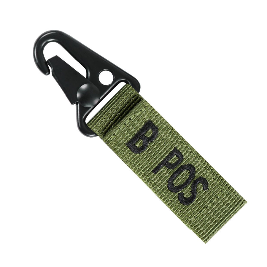 Condor Blood Type Key Chain Olive Drab B Positive Outdoor Tactical Australia