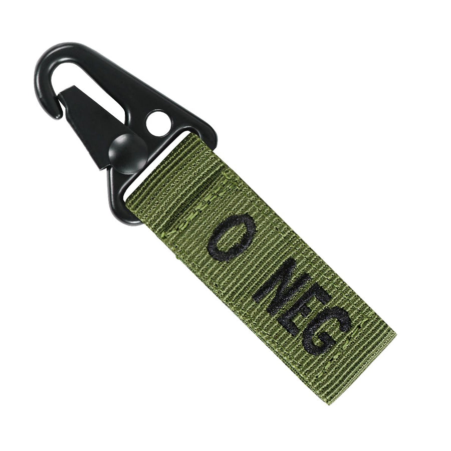 Condor Blood Type Key Chain Olive Drab O Negative Outdoor Tactical Australia