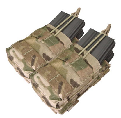 Condor Double Stacker Open Top M4 Mag Pouch MultiCam Outdoor Tactical Australia