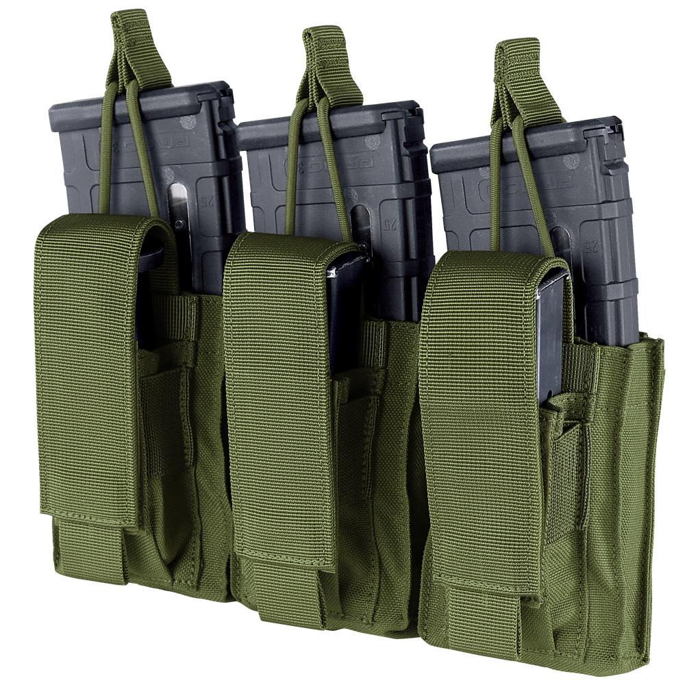 Condor Triple Kangaroo Mag Pouch Gen II Olive Drab Outdoor Tactical Australia