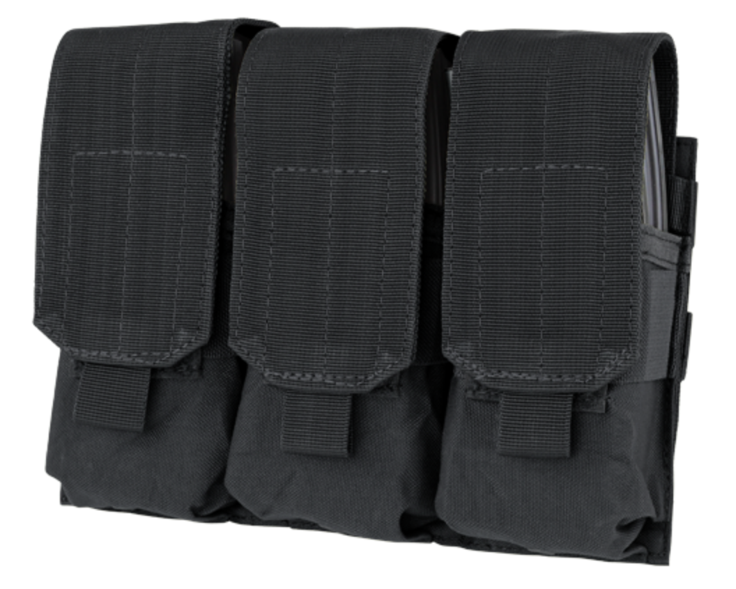 Condor Triple M4 Mag Pouch Black Outdoor Tactical Australia