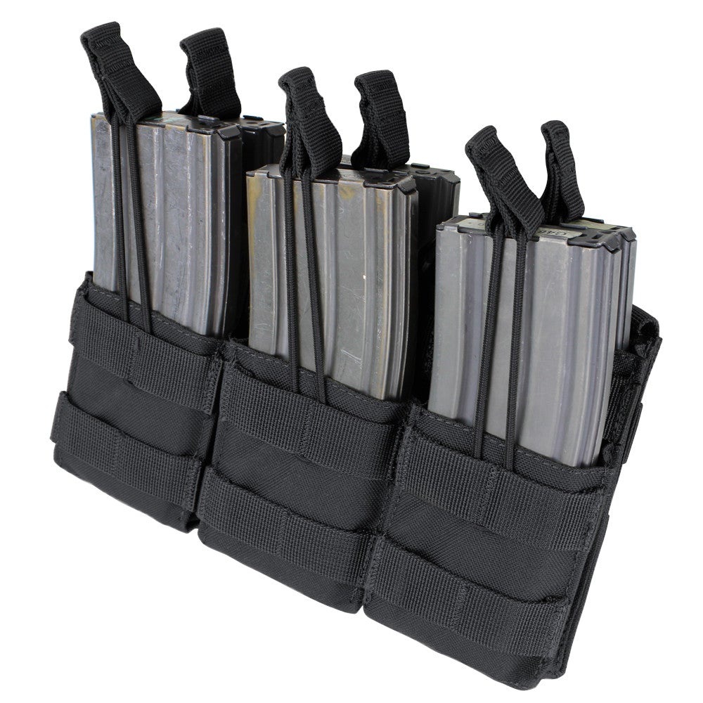 Condor Triple Stacker M4 Mag Pouch Black Outdoor Tactical Australia