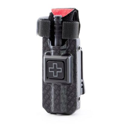 Eleven 10 Rigid TQ Tourniquet Case for C-A-T Gen 7 Black Basket Weave Belt Outdoor Tactical Australia