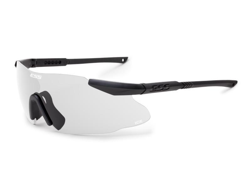 ESS Ice Eyeshield Ballistic Shooting Glasses Clear Lens Black/Grey Frame Outdoor Tactical Australia