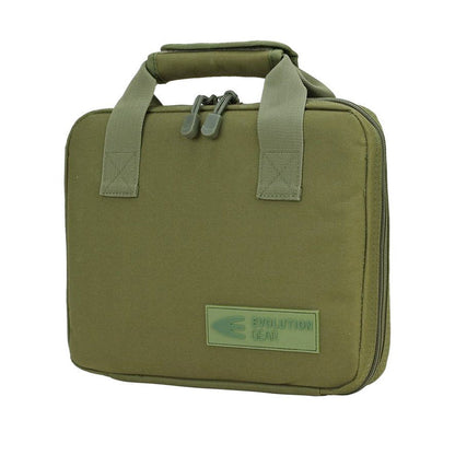 Evolution Gear Handgun Pistol Bag Soft Case with 5 Magazine Slots Olive Drab Outdoor Tactical Australia