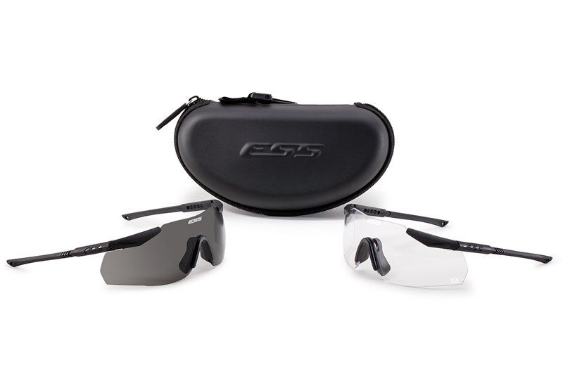 ICE-2X NARO with Black Frame and Clear Smoke Gray Lenses Retail Kit Outdoor Tactical Australia