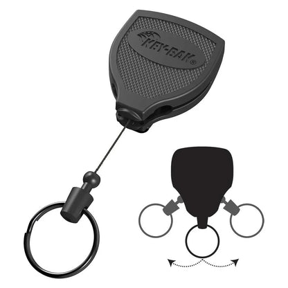 KeyBak Super 48 Plus Ambidextrous Heavy Duty Retractable Keychain with Belt Clip for Duty Belts Outdoor Tactical Australia