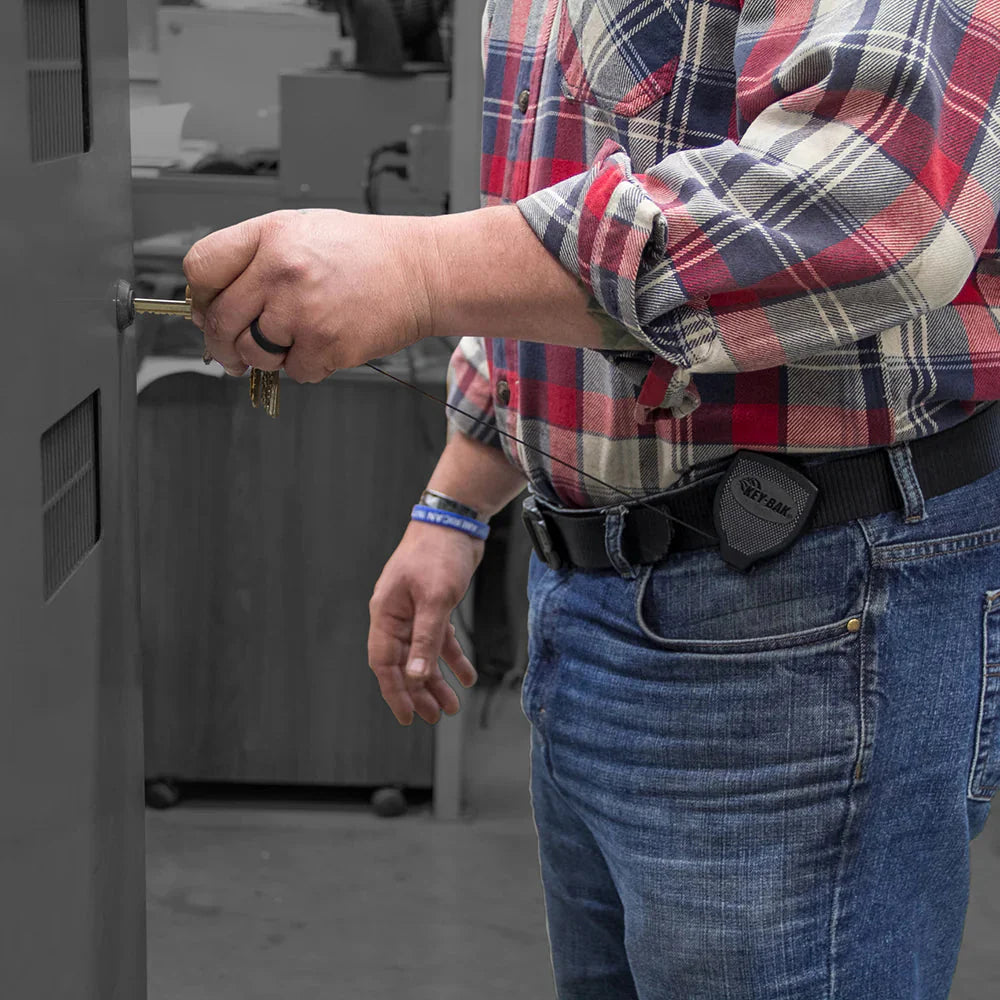 KeyBak Super 48 Plus Ambidextrous Heavy Duty Retractable Keychain with Belt Clip for Duty Belts Outdoor Tactical Australia