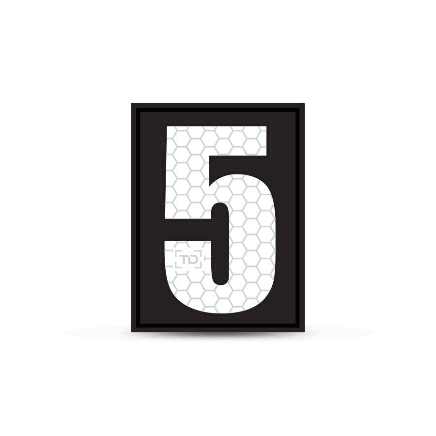 Letter and Number Patch 5 Outdoor Tactical Australia