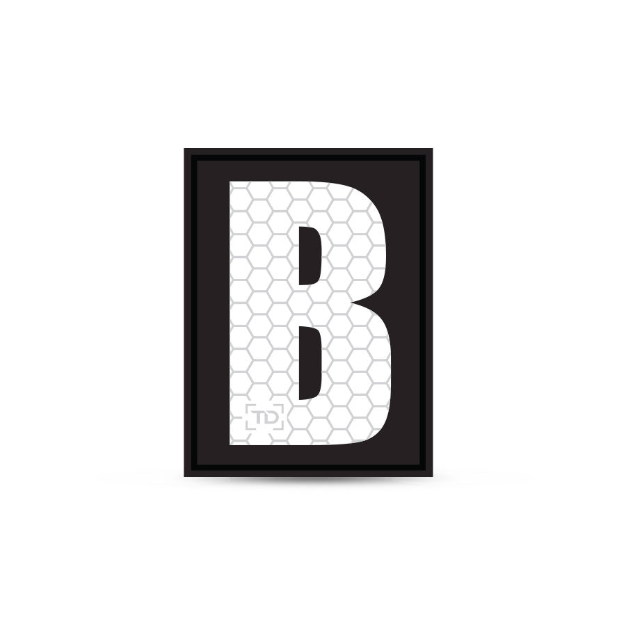 Letter and Number Patch B Outdoor Tactical Australia