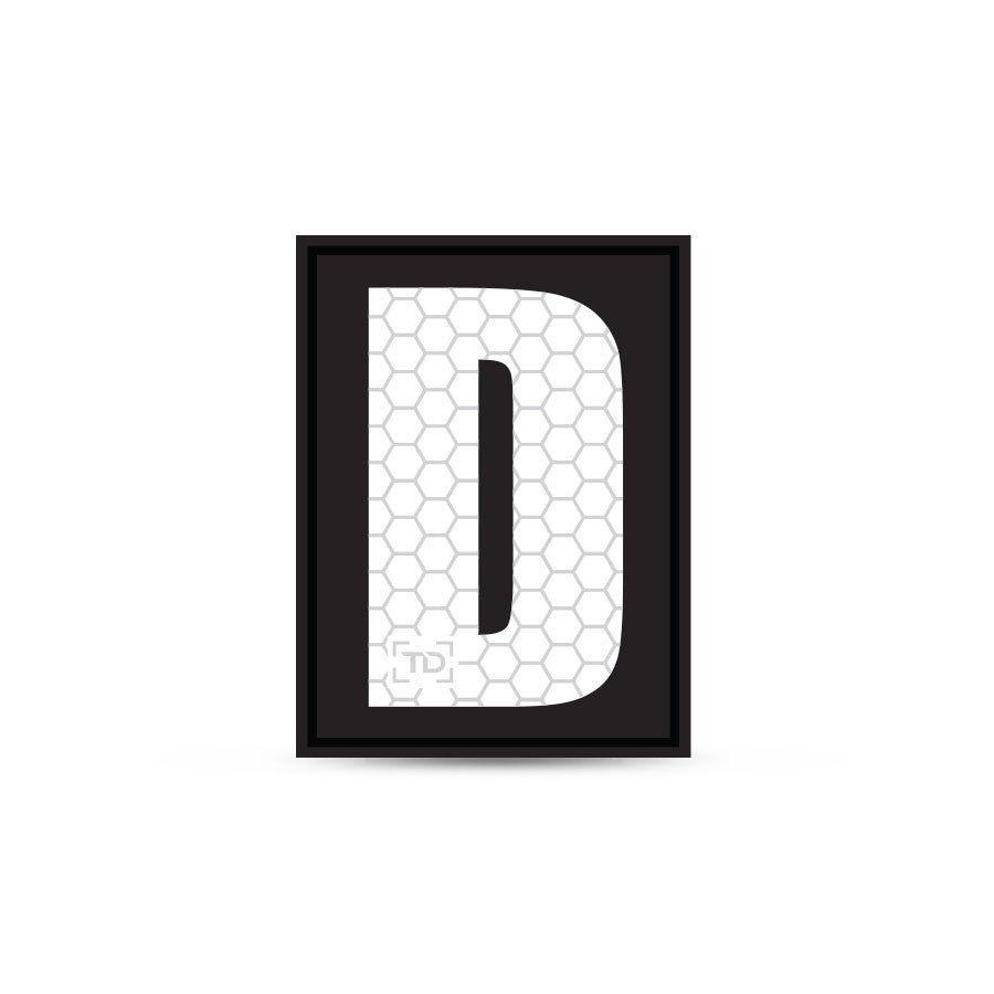 Letter and Number Patch D Outdoor Tactical Australia