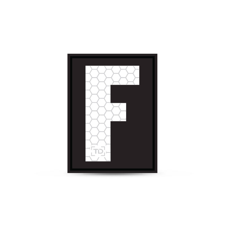 Letter and Number Patch F Outdoor Tactical Australia