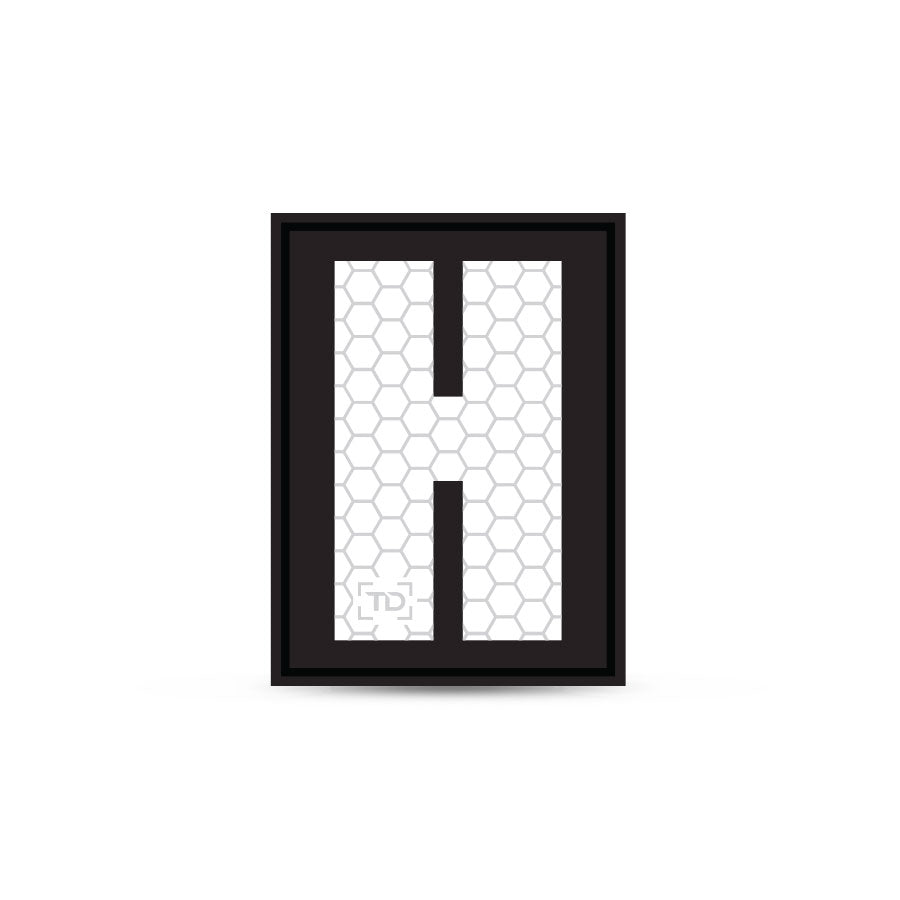 Letter and Number Patch H Outdoor Tactical Australia