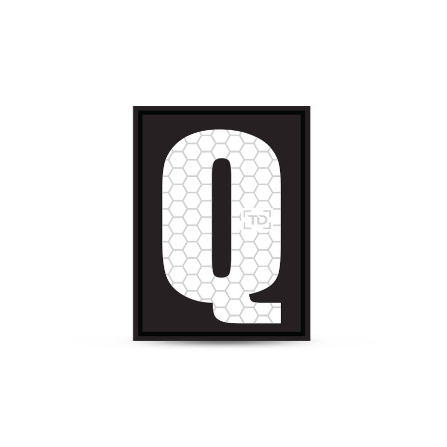 Letter and Number Patch Q Outdoor Tactical Australia
