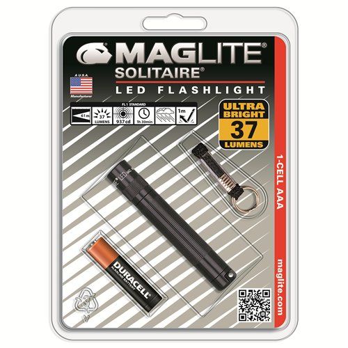 MagLite Solitaire LED Keychain Flashlight in PresentationBox/Blister Pack Black Blister Pack Outdoor Tactical Australia