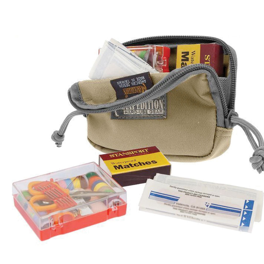Maxpedition Hook & Loop 3x 5 Inches Zipper Pocket Khaki Foliage Outdoor Tactical Australia
