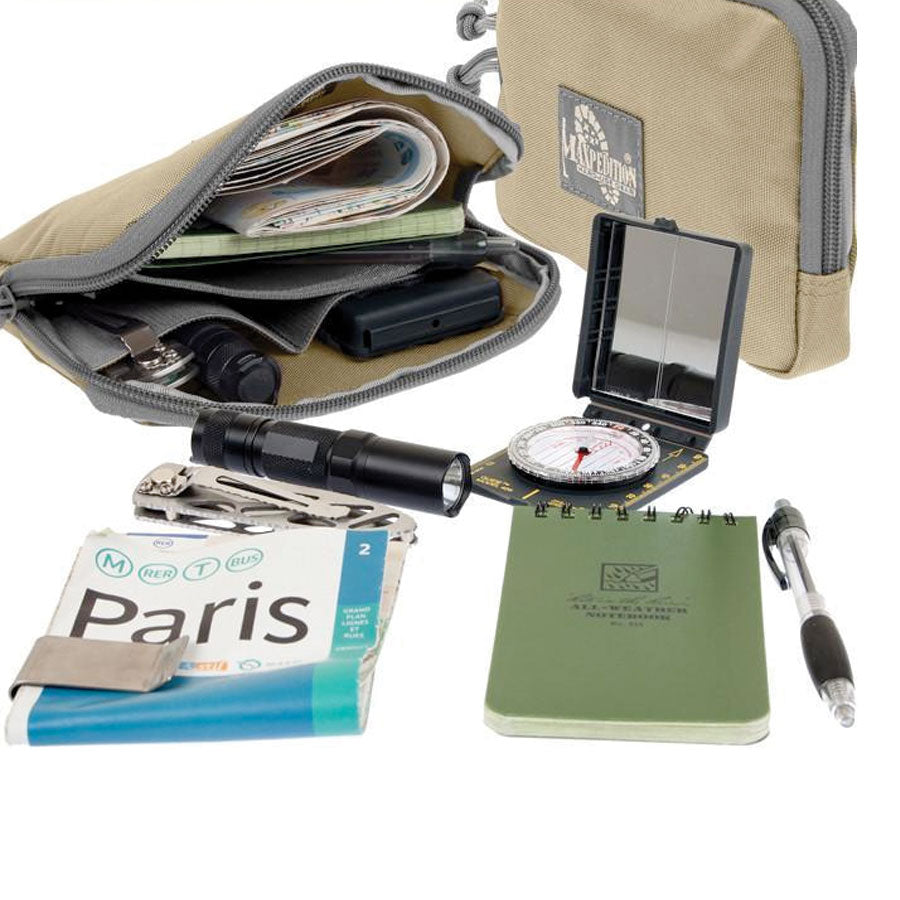 Maxpedition Hook & Loop 5x7 Inches Zipper Pocket Khaki Foliage Outdoor Tactical Australia